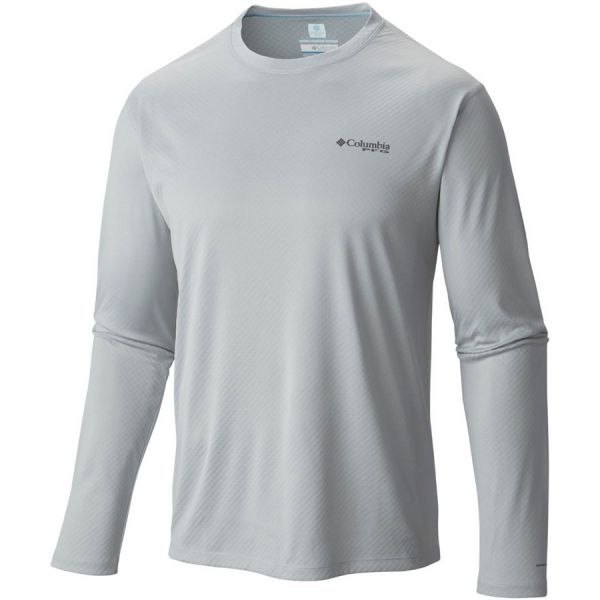 Columbia PFG ZERO Rules Men's Long Sleeve Shirt - Cool Grey