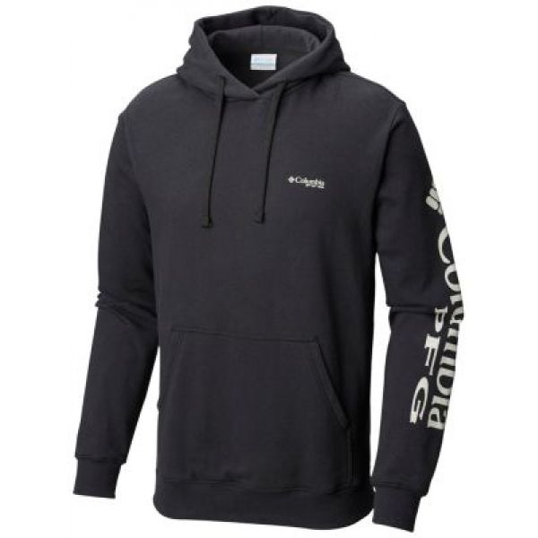 Columbia PFG Sleeve Graphic Hoodie - Black/Cool Grey