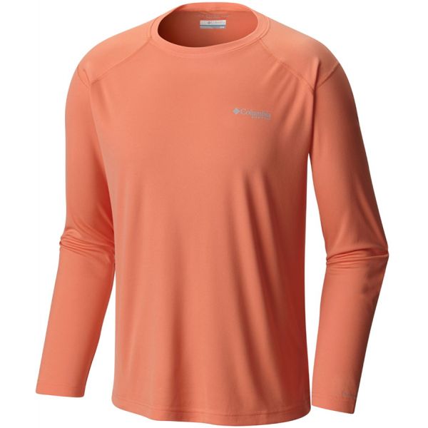 Columbia PFG Blood and Guts III Men's L/S Shirt - Bright Peach - XXL