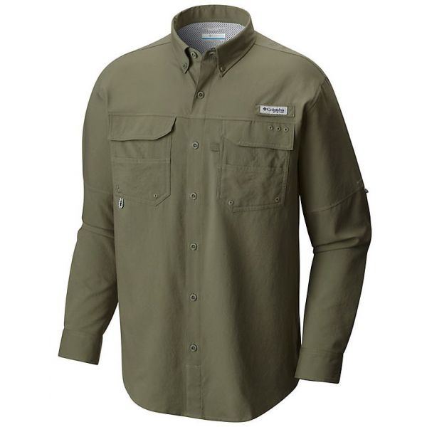 Columbia PFG Blood and Guts III L/S Woven Shirt - Cypress - Large