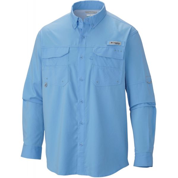 Columbia PFG Blood and Guts III L/S Woven Shirt - White Cap