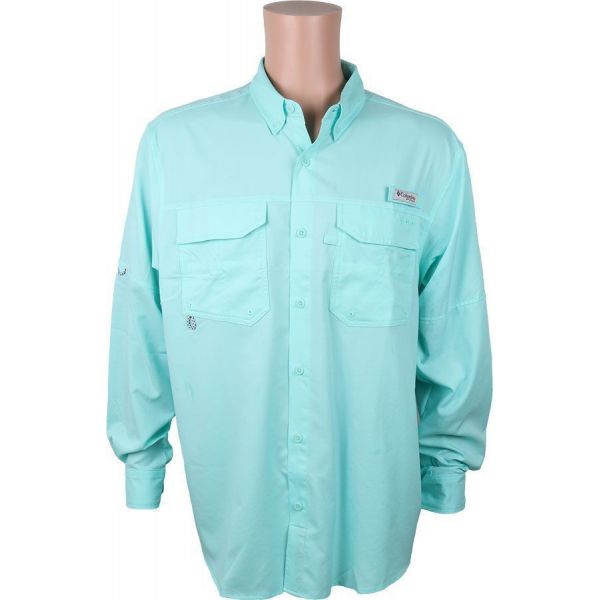 Columbia PFG Blood and Guts III L/S Woven Shirt - Gulf Stream - L