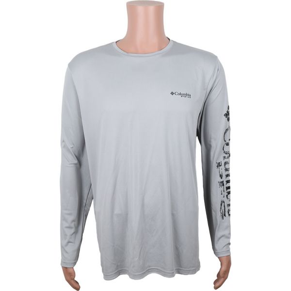 Columbia PFG Terminal Tackle L/S Shirt - Cool Grey/Black Digi - L