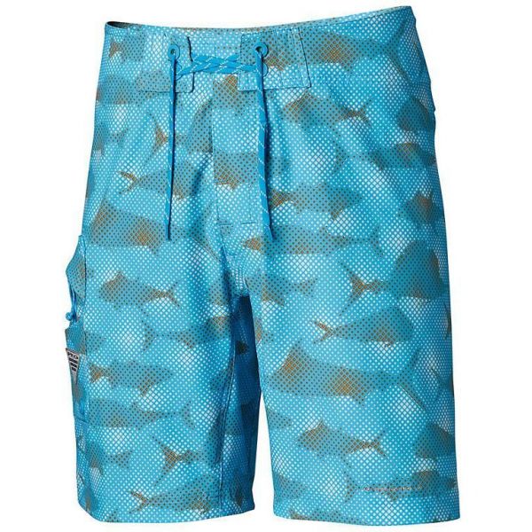 Columbia PFG Offshore II Men's Board Shorts - Riptide Multi Fish - 34