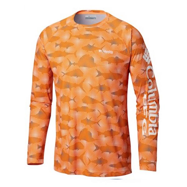 Columbia PFG Super Terminal Tackle L/S Shirts - Solar Multi Fish