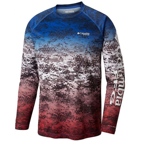 Columbia PFG Super Terminal Tackle L/S Shirt - Americana Digi Camo