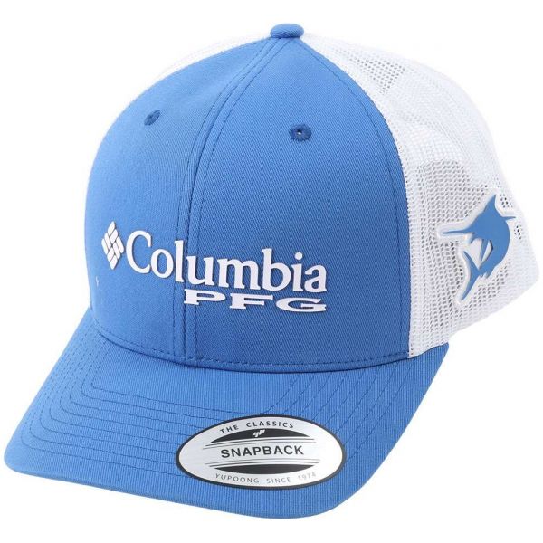 Columbia PFG Marlin Mesh Snap Back Ball Cap - Vivid Blue
