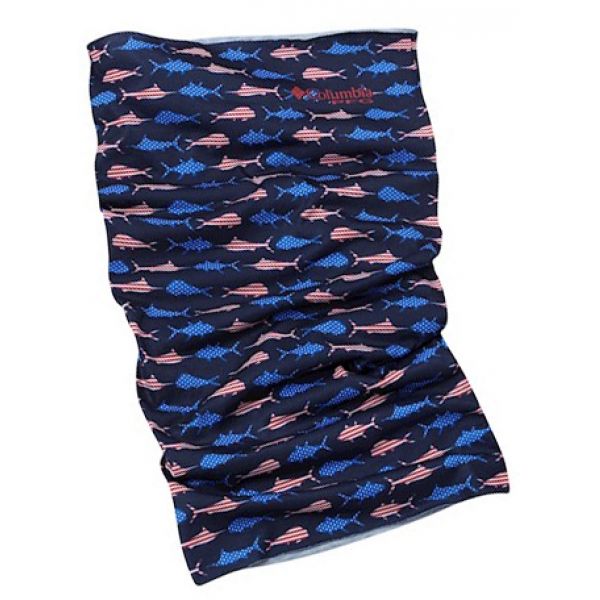 Columbia Solar Shield Neck Gaiter - Coll Navy Americana Fish