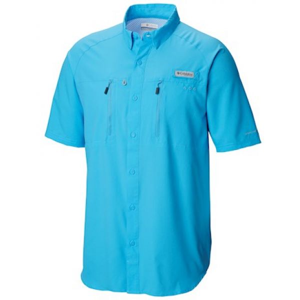 Columbia PFG Terminal Tackle Short Sleeve Woven Shirt - Riptide