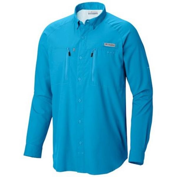 Columbia PFG Terminal Tackle Long Sleeve Woven Shirt - Riptide