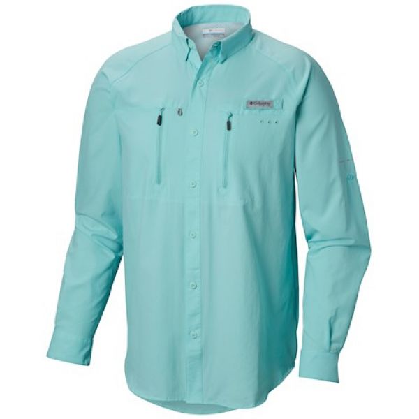 Columbia PFG Terminal Tackle Long Sleeve Woven Shirt - Gulf Stream