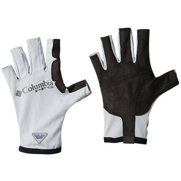 Columbia PFG Terminal Deflector Zero Fishing Gloves - Cool Grey - L/XL