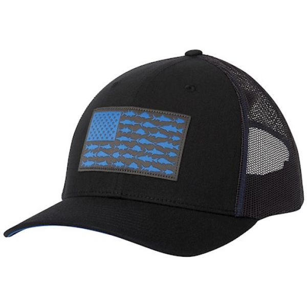 Columbia PFG Mesh Snap Back Fish Flag Ball Cap