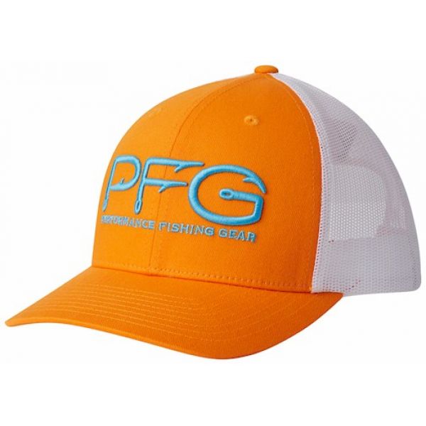 Columbia PFG Mesh Snap Back Hooks Ball Cap - Koi