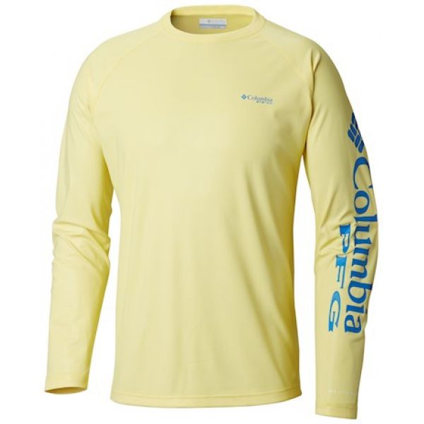 Columbia PFG Terminal Deflector LS Shirt - Autzen/Hyper Blue