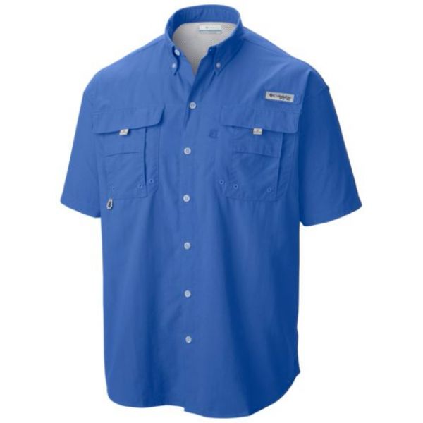 Columbia Bahama II Short Sleeve Shirt - Vivid Blue XX-Large