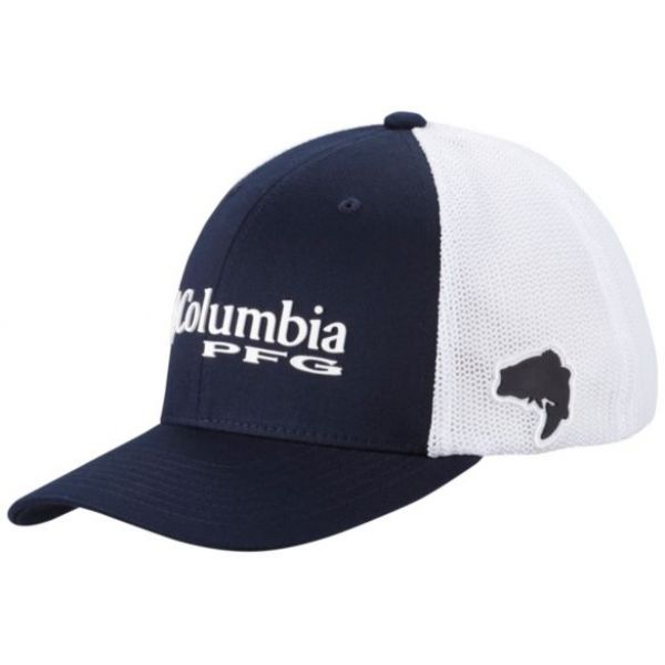 Columbia PFG Mesh Ball Cap - Collegiate Navy S/M