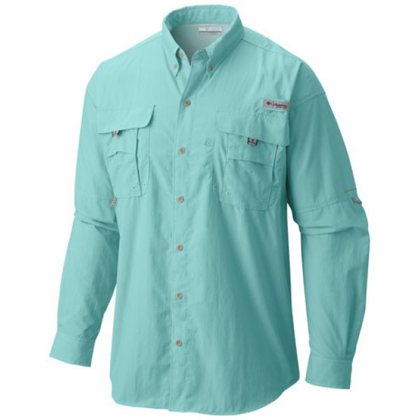 Columbia PFG Bahama II Long Sleeve Shirt - Gulf Stream 2XL