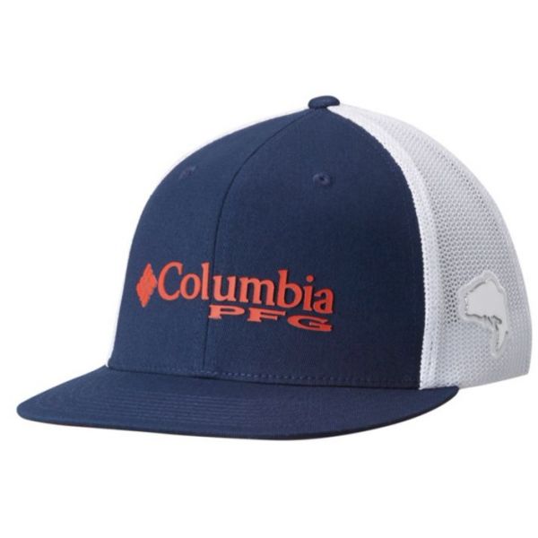 Columbia PFG Bass Mesh Flat Brim Ball Cap M/L