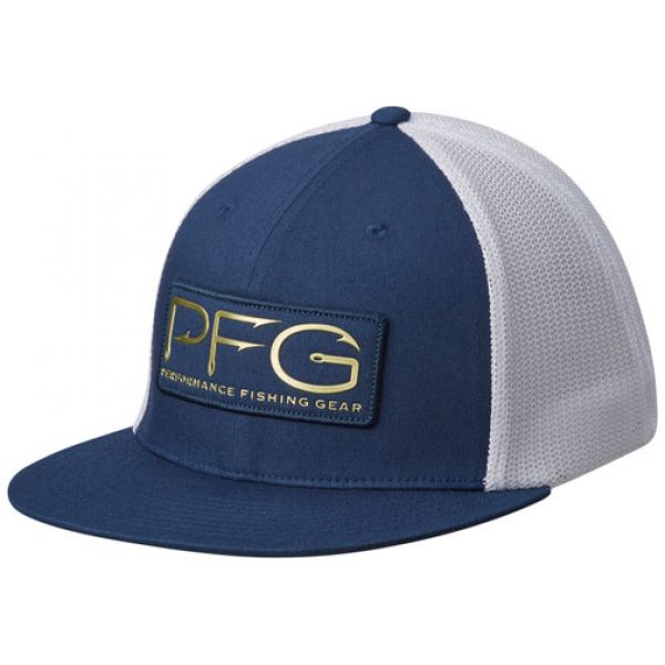 Columbia PFG Mesh PFG Hook Patch Flat Brim Hat