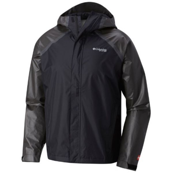 Columbia PFG ODX Hybrid Jacket - Black, Black Large