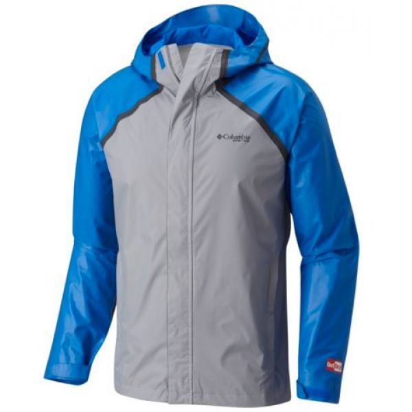 Columbia PFG ODX Hybrid Jacket - Super Blue, Columbia Grey Large