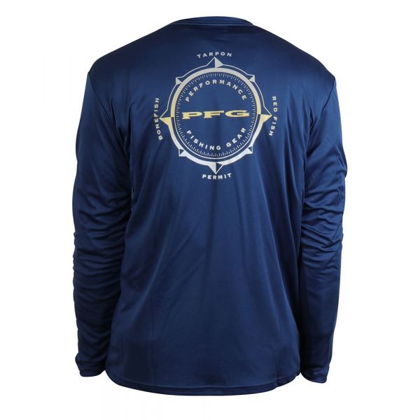 Columbia PFG Terminal Tackle Compass LS Shirt - Carbon/Flats Fish