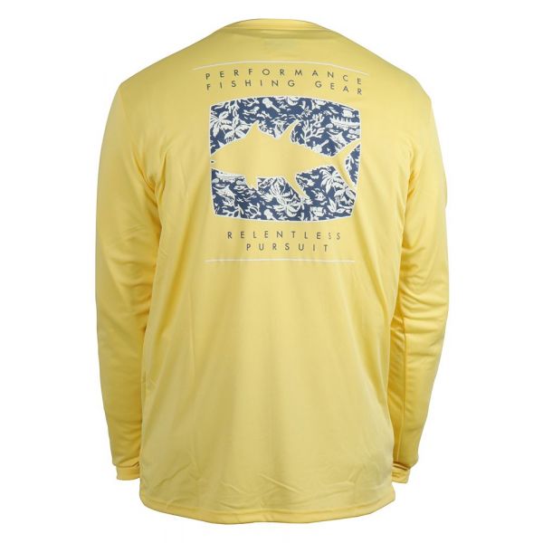 Columbia PFG Terminal Tackle Printed Fish LS Shirt - Sunlit Tuna