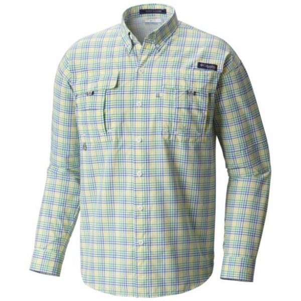 Columbia Super Bahama Long Sleeve Shirt - Sunlit Multi Plaid Large