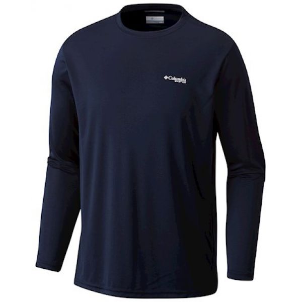 Columbia Terminal Tackle L/S Shirt - Coll Navy/Tuna Flag 2XL