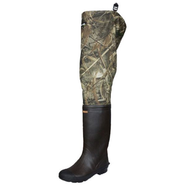 Compass360 2312256-10 Oxbow Poly Rubber Camo Bootfoot Hip Boots - 10