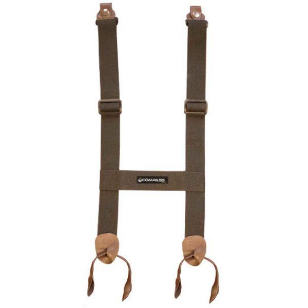 Compass360 H-Back Adjustable Suspenders - Tan