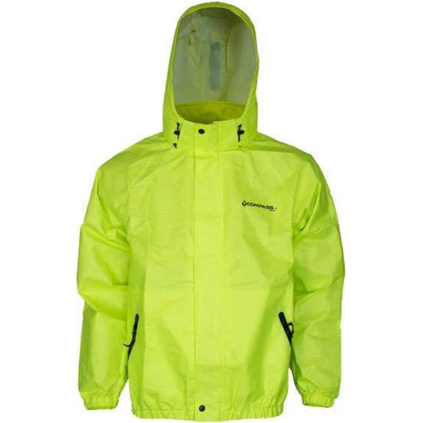 Compass360 AdvantageTek Rain Jacket - Hi-Vis Lime Green - Small