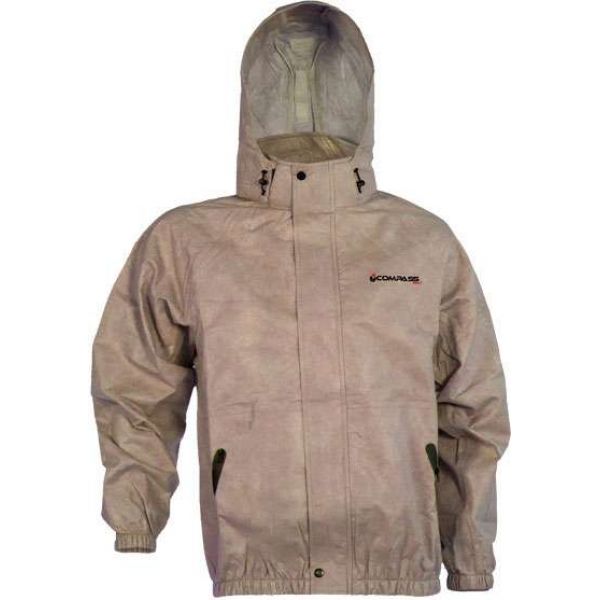 Compass360 AT23102-84 AdvantageTek Rain Jacket - Khaki - Size XX-Large