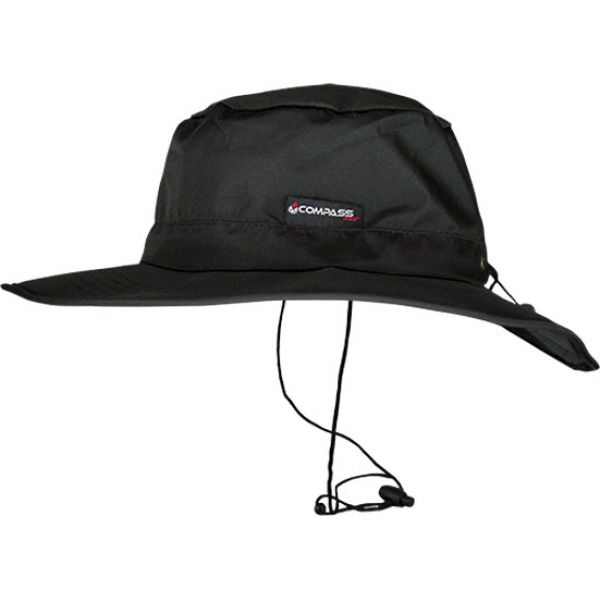 Compass360 HT63101-10 HydroTek Waterproof Bucket Hat - Black