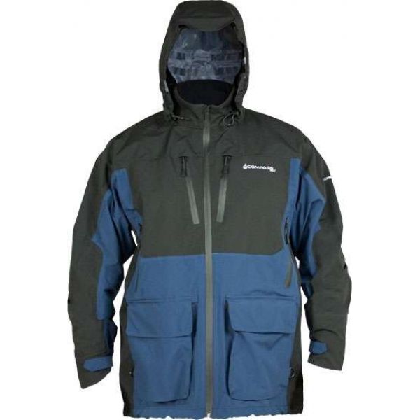 Compass360 Storm Guide360 Deep Water Parka - Black & Sea Blue - Small