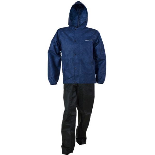 Compass360 SportTek360 Rain Suit - Sea Blue w/ Black Pants - L