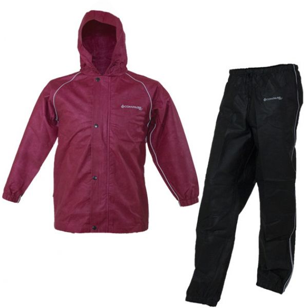 Compass360 VisiTek360 Youth Reflective Rain Suit - Cherry - Large