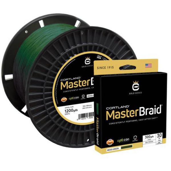 Cortland Master Braid Fishing Line - 30lb - 300yd - Green