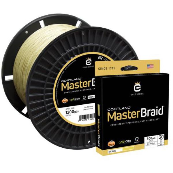 Cortland Master Braid Fishing Line - 30lb - 300yd - Bronze