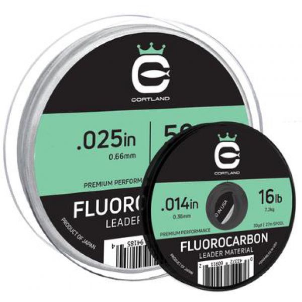 Cortland Fluorocarbon Leader Material - Clear - 130lb - 30yds