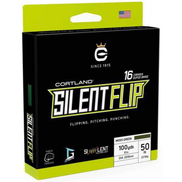 Cortland Silent Flip Braided Line - 50lb