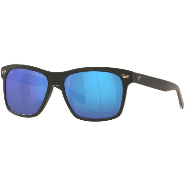 Costa Aransas Sunglasses - Matte Black/Blue Mirror 580G