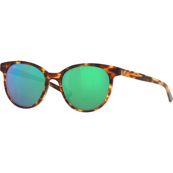 Costa Isla Sunglasses - Shiny Tortoise/Green Mirror 580G