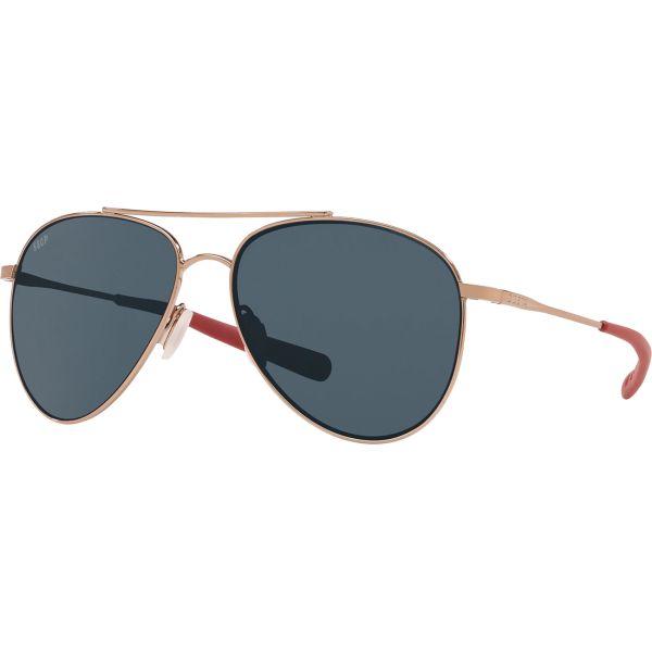 Costa Cook Sunglasses - Rose Gold Frame/Gray 580P