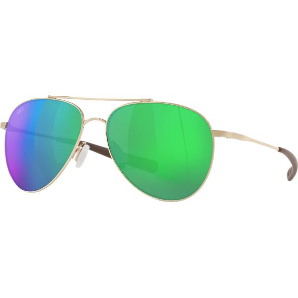 Costa Cook Sunglasses - Shiny Gold Frame/Green Mirror 580P