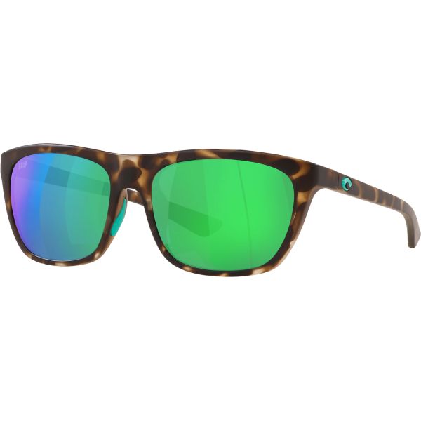 Costa Cheeca Sunglasses - Matte Shadow Tortoise/Green Mirror 580P