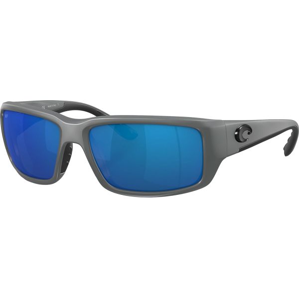 Costa Fantail Sunglasses - Matte Gray Frame/Blue Mirror 580P