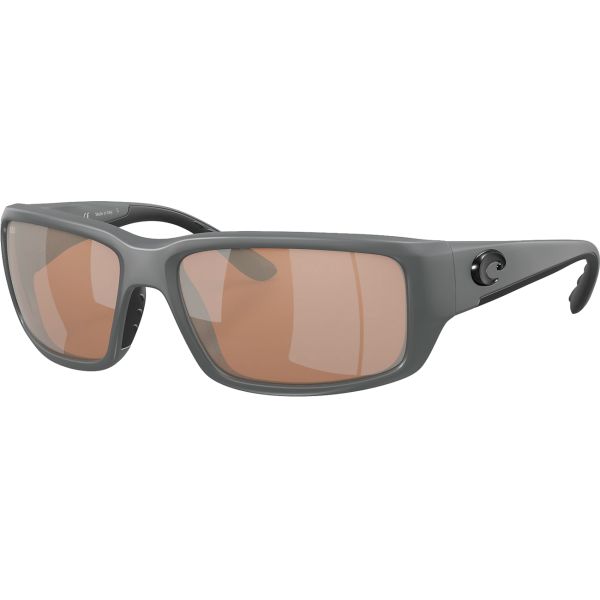 Costa Fantail Sunglasses - Matte Gray Frame/Copper Silver Mirror 580G