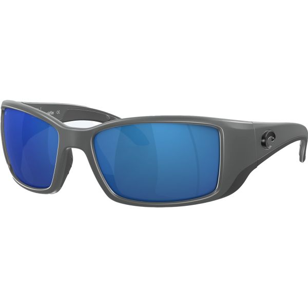 Costa Blackfin Sunglasses - Matte Gray Frame/Blue Mirror 580P